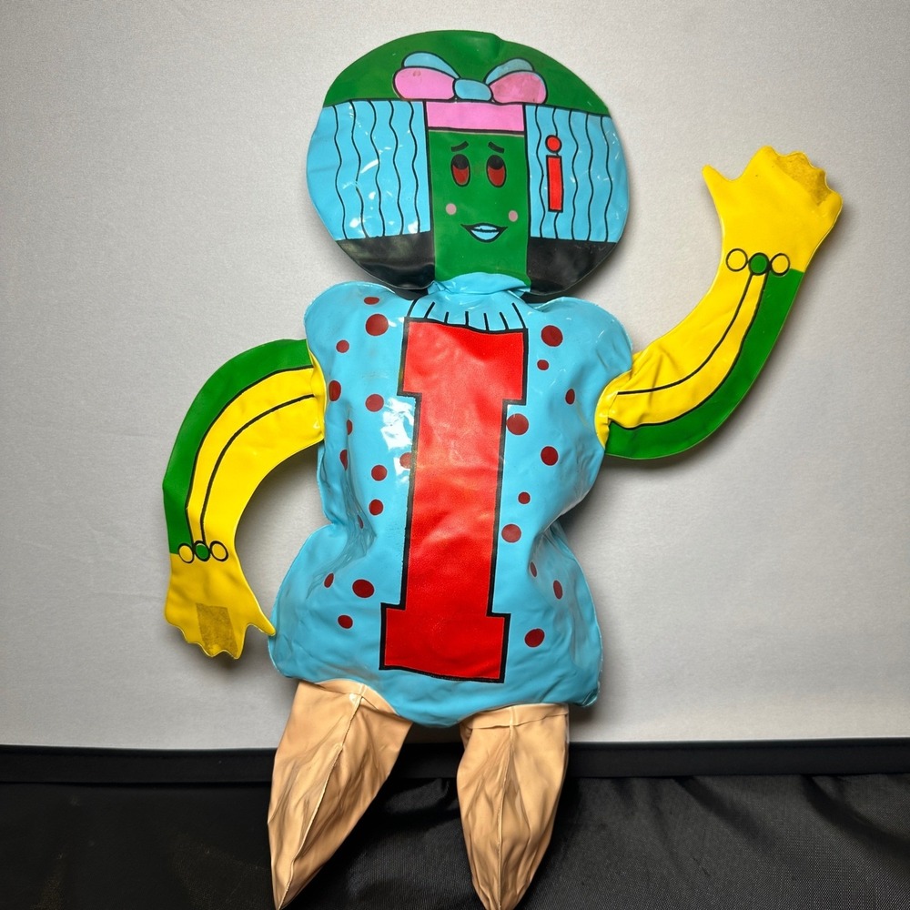 Vintage 1971 Inflatable The Letter People Miss‎ I Itchy Arista Corp Alphabet